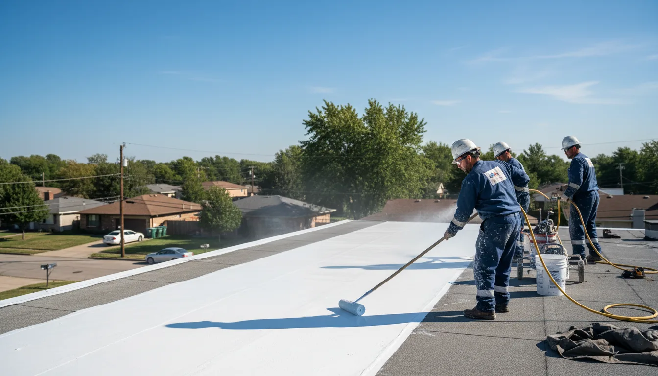 Commercial roof coating in Monticello, WI near me